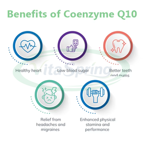 VitaSpring Cápsulas de gelatina blanda de 1000mg Soluble en agua Coenzima <span class=keywords><strong>Q10</strong></span> <span class=keywords><strong>Coq10</strong></span> cápsulas blandas Halal a granel de etiqueta privada OEM - Product Image 3