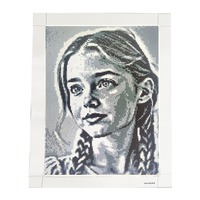 Portrait personnalisé bricolage peinture au diamant à la main kit d'art mural autocollant en diamant vente en gros