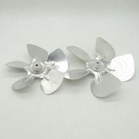 Moteur de ventilateur en aluminium moulé usiné CNC, pale de ventilateur en alliage d'aluminium, moteur dédié pour petite friteuse à air et machine de séchage