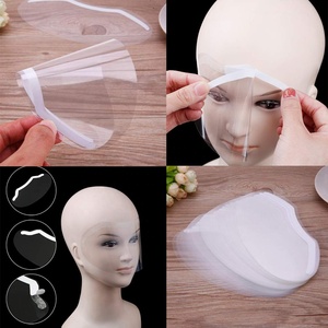 Película de línea facial adhesiva transparente, protector facial desechable, visera protectora para corte de pelo, 50 Uds., gran oferta - Product Image 4