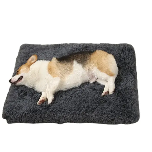 Dog Bed Thickened Dog Mat Pet Cat Soft Fleece Pad Blanket Bed Mat Cushion Home Washable Rug Keep Warm Pet Supplies cama perro