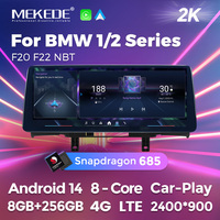 MEKEDE Radio de Coche con Android 13, Reproductor con Snapdragon 685, G LTE 4, 2K, 2400x900, DSP, NBT, para BMW 1-2 Series F20 F22