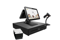 Terminal Punto de Venta Táctil de Escritorio con Pantalla HD de 15.6 Pulgadas, Soporte Plegable, Compatible con OEM/ODM para Comercio Minorista y Restaurantes