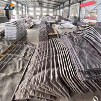 ZGSTONE Pierre artificielle en PU, ardoise carbone, 1220*2440*6mm, PU en forme de champignon, matériaux de construction imperméables, isolation thermique, pierre en PU