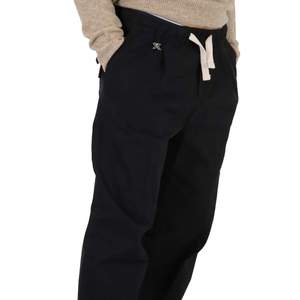 Pantaloni chino con Logo personalizzabili antirughe formale Slim Fit con cerniera dritta nera Uma23149p pantaloni XL 6XL tinta tinta in tinta unita - Product Image 3