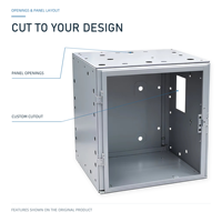 Cadre d'armoire en tôle sur mesure TZR avec trous de fixation et panneaux pliés, fabriqué sur commande, fourniture d'usine OEM