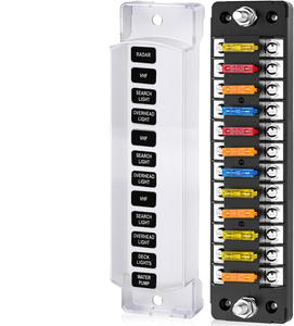 12 cách cầu chì khối với xe buýt tiêu cực cho ô tô xe ô tô xe tải rvs cắm trại Vans - Product Image 1