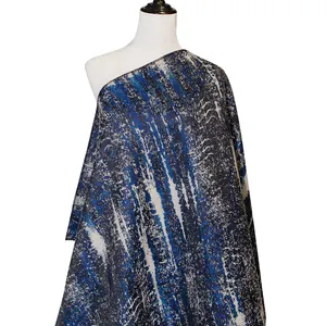 Keer Nhà cung cấp thiết kế mới nhất thổ cẩm sang trọng mật độ cao sợi nhuộm Jacquard váy chất liệu vải