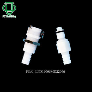 Jiyou POM Plastic PLC Series Connectors 1/4 Flow Body 3/8 Barb Male Female Quick Coupling Adapter for <b>Rubber</b> Hose - Product Image 3