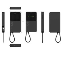 Hotspot WiFi 6 MiFi 5G Portabel dengan Chipset MTK, Nano SIM & ESIM, USB 3.0 Tipe-C, Layar LCD, Baterai 5000mAh