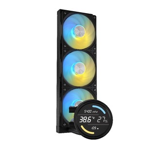 SilverStone E360 PRO Liquid Cooling Black/White 2.6inch LCD Display Rotatable Mount High-Performance three 120mm ARGB <b>Fans</b> - Product Image 1