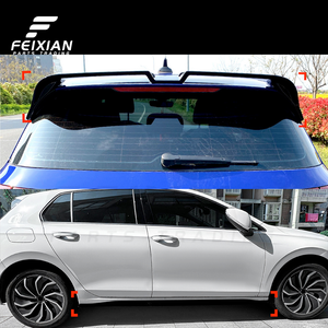 Kit Carrozzeria Completo 2020-2024 per VW <span class=keywords><strong>Golf</strong></span> Mk8 Versione Standard: Labbro Anteriore, Minigonne Laterali, Spoiler Posteriore e Alettone Tetto - Product Image 6