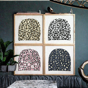 หมวกบีนี่อะคริลิกคุณภาพสูง แฟชั่นสไตล์สตรีท ลายเสือดาว ถักด้วยเทคนิค Jacquard พิมพ์ลายดิจิทัล เหมาะสำหรับการเดินทางเพื่อธุรกิจ เป็นมิตรต่อสิ่งแวดล้อม - Product Image 2