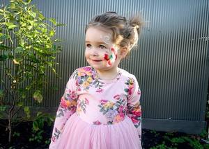 ชุดเดรสสำหรับเด็กผู้หญิงชุดเดรสแขนยาวสีชมพูสำหรับงานปาร์ตี้วันเกิดเสื้อผ้าสำหรับเด็กผู้หญิงวัยหัดเดินฤดูใบไม้ร่วง - Product Image 4