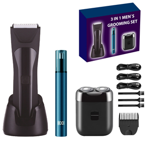 Recortadora de vello corporal eléctrica OEM lavable para hombres, depiladora, afeitadora, kit de cuidado de la barba - Product Image 4