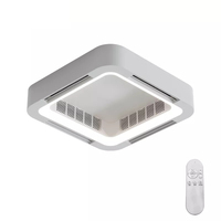 Kipas Angin Tanpa Baling-Baling dengan Lampu, Kontrol Jarak Jauh Aplikasi Cerdas, Kipas Angin LED Tanpa Baling-Baling untuk Rumah Dalam Ruangan