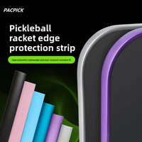 Bande de protection pour bord de raquette de pickleball en TPU, finition mate haute brillance, résistante aux chocs et à l'abrasion, compatible avec les raquettes de 14 mm/16 mm, couleur et logo personnalisés pour enfants