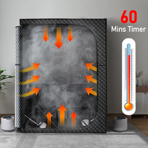 便携式<span class=keywords><strong>2</strong></span>人全尺寸蒸汽桑拿帐篷轻便折叠桑拿盒椅自动家庭使用桑拿房 - Product Image 2