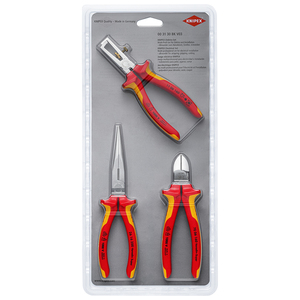 Ensemble de pinces électriques Knipex, outil multifonction 3 pièces pour le dénudage, la coupe et l'installation de fils - Product Image 1