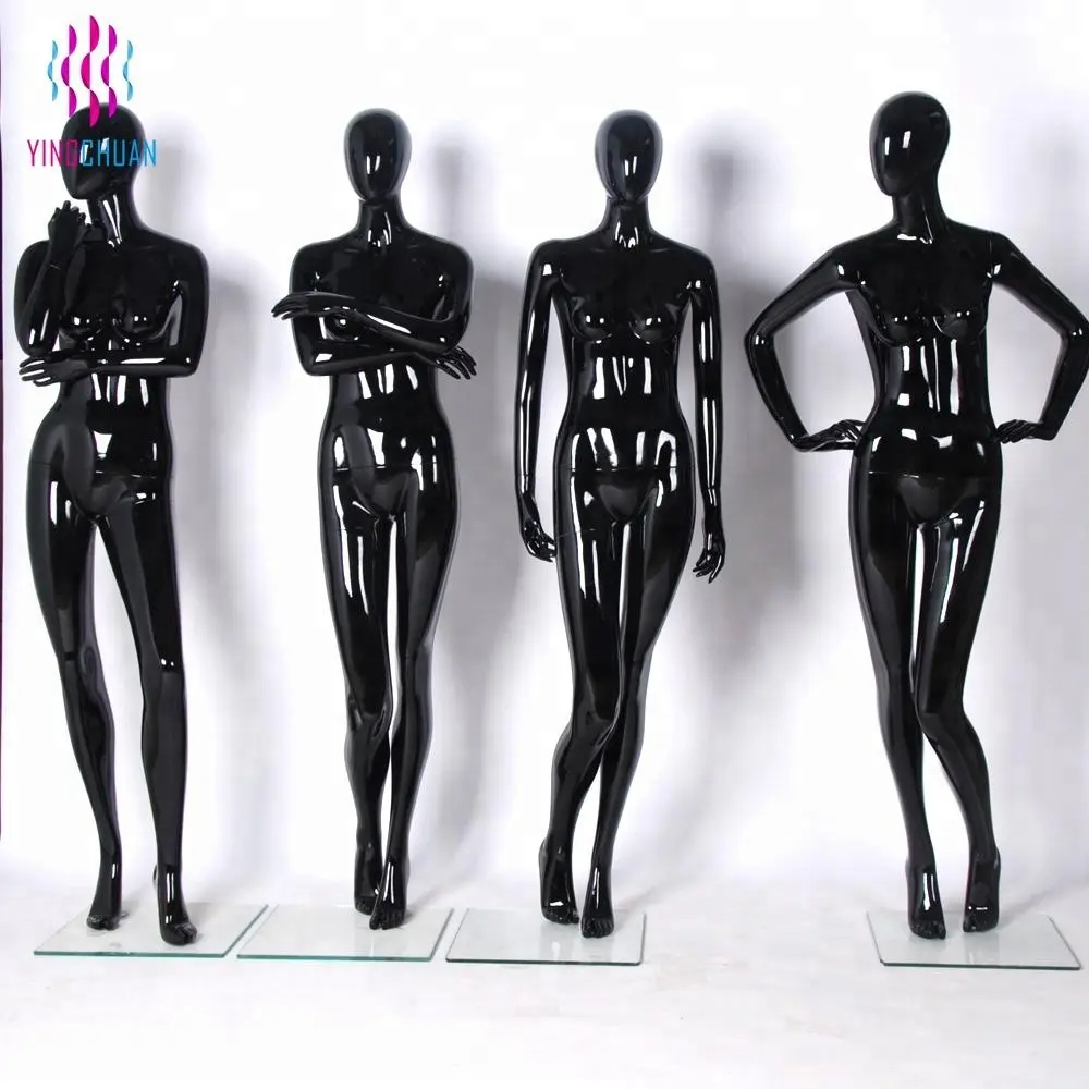 Black glossy abstract woman mannequin on sale