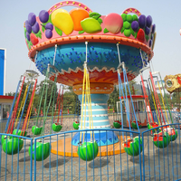 Manèges Chaise Volante Pastèque pour Enfants, Manège Balançoire pour Parc d'Attractions et Fête Foraine, à Vendre