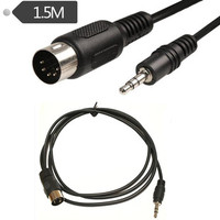 Câble DIN 8 broches avec gaine en PVC tressée, 1m, mâle-femelle, extension audio MIDI, transfert de données pour téléphones portables, scanners, appareils photo, ordinateurs