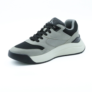 Baskets de course décontractées pour hommes les plus populaires respirantes à lacets conception en maille antidérapante caractéristiques de <span class=keywords><strong>tennis</strong></span> en <span class=keywords><strong>cuir</strong></span> véritable couleur noire - Product Image 4