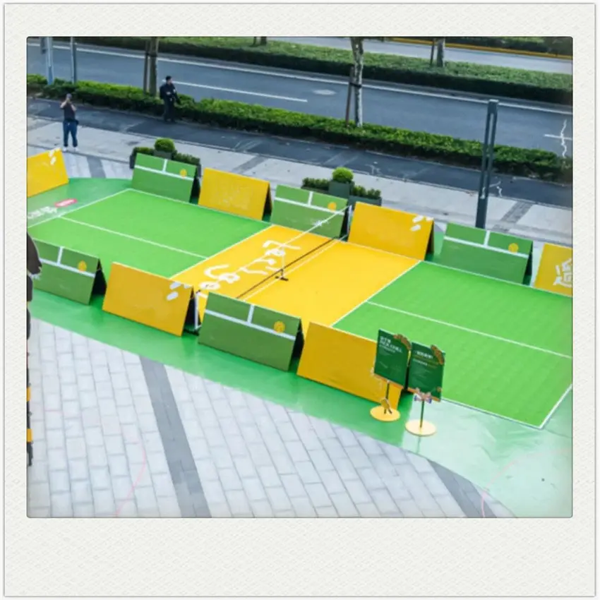 Outdoor Interlocking PP Tile Artificial Grass Court Flooring for Pickleball and Basketball for Outdoor Use