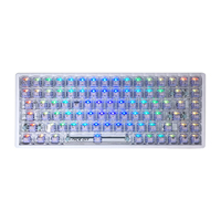 OEM Keyboard game RGB, bahasa yang dapat disesuaikan dengan 84 tombol, Keyboard manufaktur mekanis Laptop komputer kantor