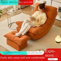 Sillón Reclinable Moon, Moderno y Sencillo, para Dormir, para Sala de Estar, Balcón, Hogar, Ocio, Sofá Reclinable Individual