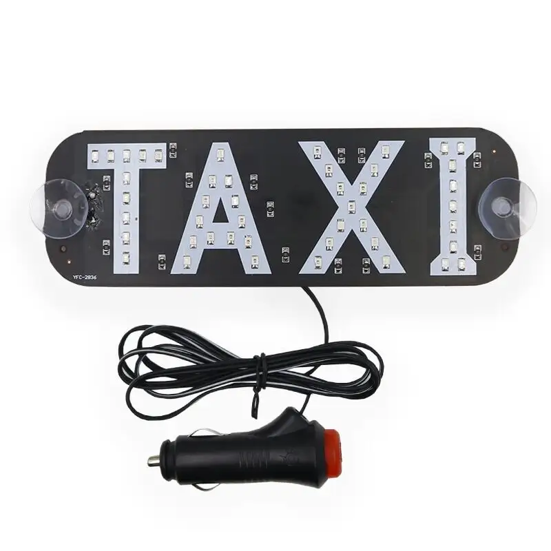 Baru 12V Taksi Led Lampu Indikator Kaca Depan Mobil Tanda Warna-warni LED Lampu Depan Lampu Taksi