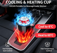 YMSD AC-8700 Mug ABS Pendingin & Pemanas Cerdas 45W Daya Rendah 110-230V Tegangan Ganda Termostat Hemat Energi Semua Musim Mobil