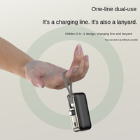 Batterie externe portable avec câble intégré, écran LED, charge rapide, grande capacité