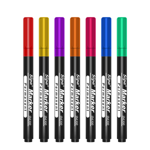 Điểm Tốt Sm300/Sm301 Bút Đánh Dấu Vĩnh Viễn 0.5-1.0Mm 8 Màu Sắc Màu Sắc Tươi Sáng Không Phai Cứng Bền ngòi Cho Giấy Viết - Product Image 3