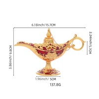 2024 rétro Aladdin légende lumière magique génie souhaitant lanternes Pot classique Costume accessoires lampe maison table décor artisanat affichage
