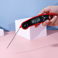 Thermomètre Alimentaire Pliant Pain Solide Liquide Ménage En Acier Inoxydable Type De Sonde Mesure Température D'huile Thermomètre D'eau