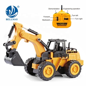 Bemay ของเล่น2.4G 5Ch ล้อ RC ชนิดไฮดรอลิกขุดวิศวกรรม RC รถบรรทุกรถก่อสร้าง - Product Image 1