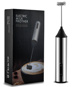 USB Rechargeable Coffee Foam Maker Manual Electric Milk Frother