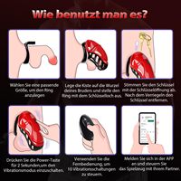 Kabelloses Ferngesteuertes Männliches Keuschheitsgerät 10 Frequenzen Atmungsaktiver Peniskäfig Anti-Erektions Erwachsenen-Paar-Sexspielzeug
