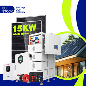 ชุดระบบพลังงานแสงอาทิตย์ไฮบริด 10kW 15kW พร้อมตัวควบคุม MPPT ในตัวและแบตเตอรี่ลิเธียมแบบ Deep Cycle สำหรับบ้านทั้งหลัง HES15 - Product Image 1