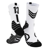 USA Crew Basketball Socks Chaussettes Elite N B personnalisées
