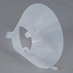 Collier de cône de chien élisabéthain réglable Style classique motif solide collier de récupération souple pour animaux de compagnie après chirurgie plastique - Product Image 2