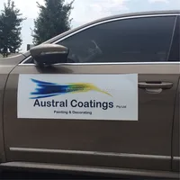 Autocollant magnétique pour voiture, impression UV imperméable, réutilisable, écologique, anti-UV, publicité promotionnelle, affichage publicitaire sur véhicule