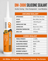 Mastic silicone acétique transparent personnalisé à prix compétitif pour salle de bain – Offre spéciale