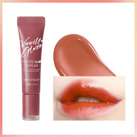 Baume à lèvres teinté hydratant, repulpant, anti-âge, à haute brillance, végan, personnalisé OEM, enrichi en peptides, pour tous types de peau