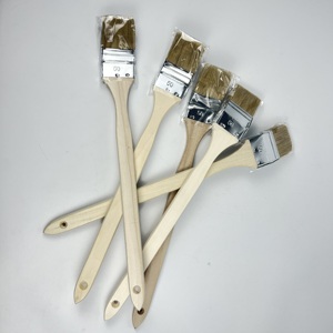 Pinceau à manche en bois courbé de 2.5 pouces de long <span class=keywords><strong>pour</strong></span> le traitement des murs brosses de nettoyage de <span class=keywords><strong>radiateur</strong></span> - Product Image 4