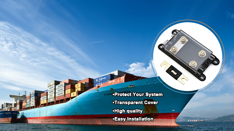 BANL-B2 BANL-C2 Zeeman Replacement 500A 2P 2 Position 2 Way Dual Bolt Down Double ANL Car Audio Video Fuse Box Block
