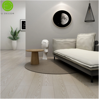 UDK Rouleau de sol ignifuge en PVC grain de bois à peler et à coller Autocollant décoratif auto-adhésif pour sol pour maison hôtel