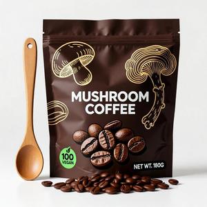 Café Instantáneo con Hongos, Cordyceps, Reishi, King Trumpet, Shitake, Turkey Tail, Melena de León para Energía, Concentración y Estado de Ánimo Positivo - Product Image 1
