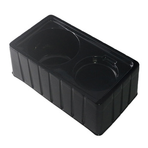 Custom sized black pet plastic blister packing tray